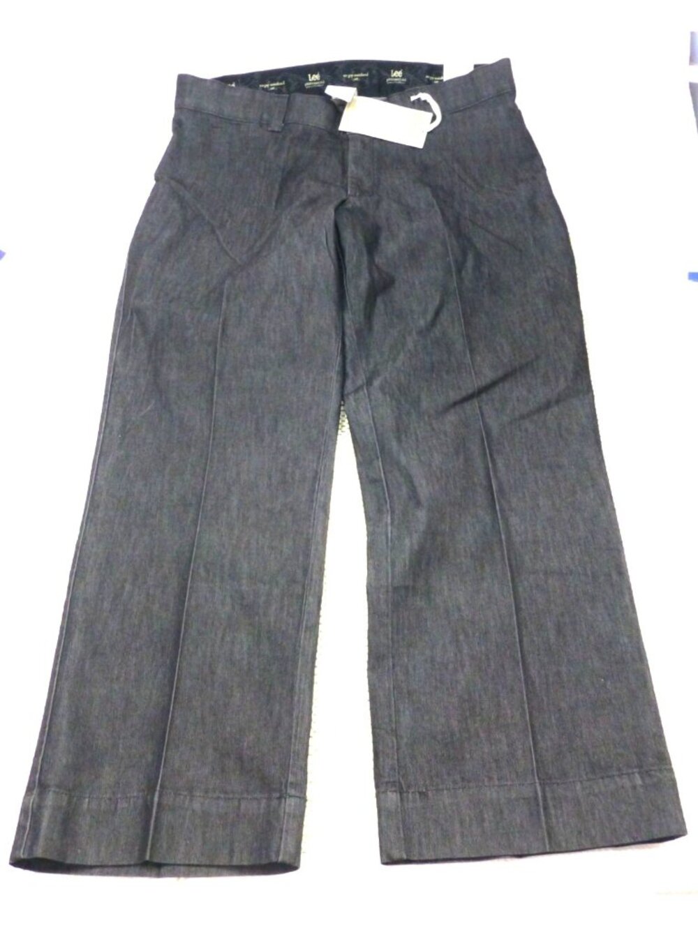 Lee‎ Womens Platinum Label Midrise No-Gap Trouser 20W Medium Black Denim Premium